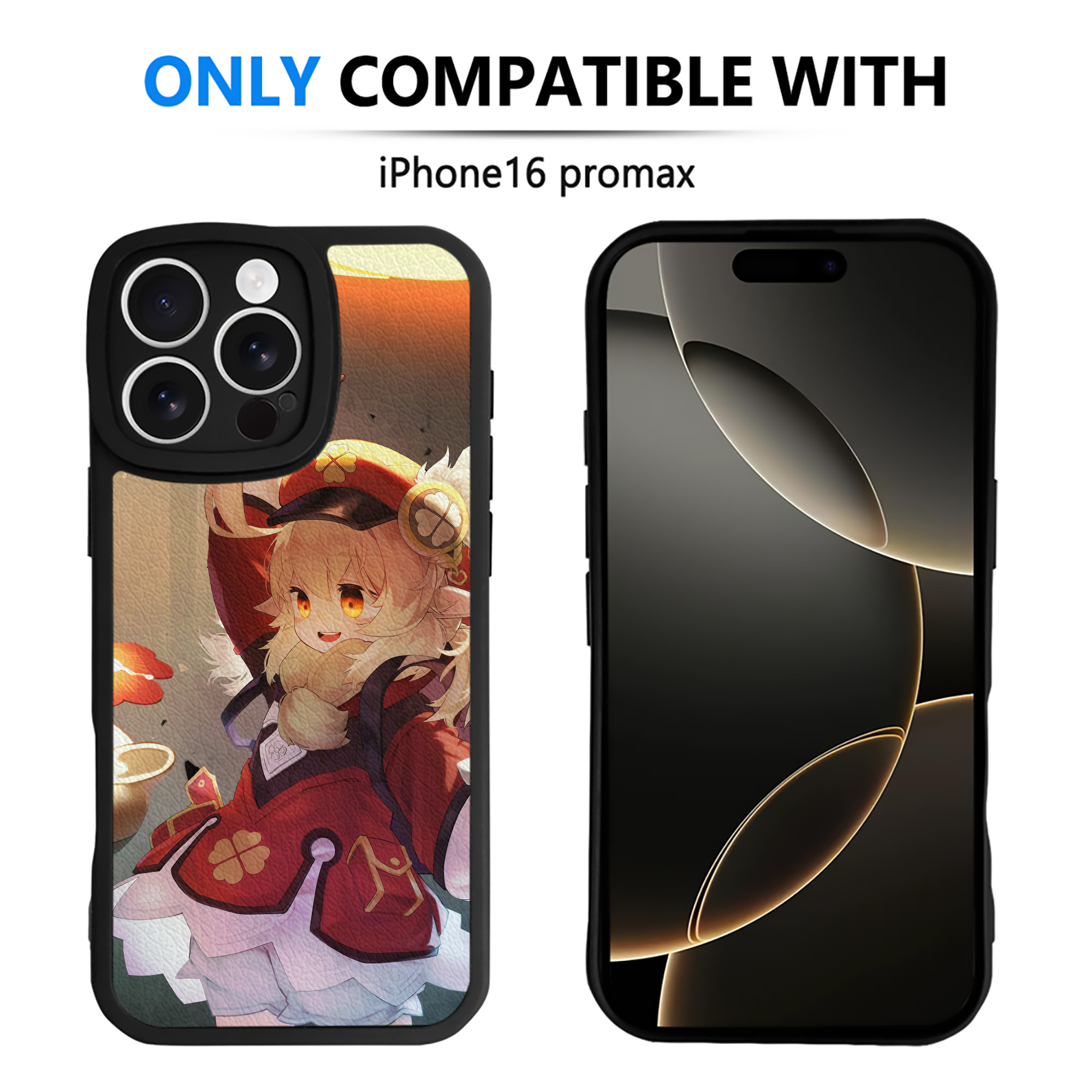 げんし神 genshin 【iPhone 16シリーズ対応】シリコンスマホケース（レザー調） 材質：シリコン